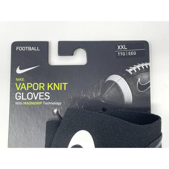 $74 Nike Vapor Knit Football Gloves Size XXL Black Magnigrip DM0057-091 Receiver - Picture 3 of 7
